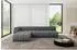 ALTDECOR Darnel-L2 Ecksofa L-Form 5-Sitzer, dunkelgrau, 296x177x70cm (800001932057)