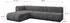 ALTDECOR Darnel-L2 Ecksofa L-Form 5-Sitzer, dunkelgrau, 296x177x70cm (800001932057)