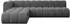 ALTDECOR Darnel-L2 Ecksofa L-Form 5-Sitzer, dunkelgrau, 296x177x70cm (800001932057)