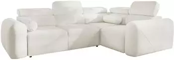 Mirjan24 Volare II Ecksofa mit Schlaffunktion & Bettkasten, L-Form rechts, creme (800001912533)