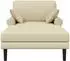 vidaXL Chaiselongue Kunstleder, creme