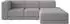 Selsey Novals Ecksofa L-Form, 4-Sitzer, Chenille grau, 278cm