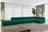 ALTDECOR Favio-L3 Ecksofa L-Form, Velours, dunkelgrün, 7-Sitzer, 475x190cm (800001570292)