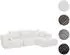 MCW Sofa-Garnitur MCW-P20 3-Sitzer Cord (370g/m²) Liegefläche rechts, weiß (100314)