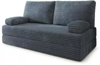 Masseno SILAR Schlafsofa Schaumstoff Kordstoff grau (TILIA 85)