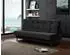 Beautysofa Nancy Schlafsofa 3-Sitzer mit Bettkasten, Velours, schwarz (800000837926)