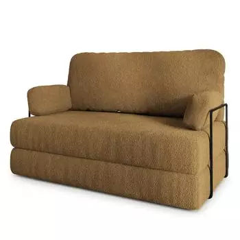 Masseno KESTE Schlafsofa Schaumstoff Bucle-Stoff orange (800001994040)