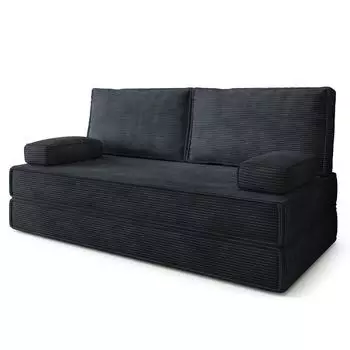 Masseno SILAR Schlafsofa Kordstoff schwarz (800001994062)