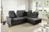 Home Collective Ecksofa ausziehbar mit Bettkasten, L-Form, 250x200cm, schwarz (Bonnell-Federkern)
