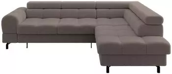 ALTDECOR LUMA-L Ecksofa mit Schlaffunktion, Boucl&eacute;, braun, 272x203x70cm (800001940843)