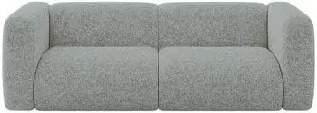 ALTDECOR MIRA-S1 modulares Sofa 2-Sitzer, gr&uuml;n, Velours, 228x89x70cm (800002004728)
