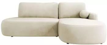 Mirjan24 Loridu O Ecksofa L-Form Velvet Schlaffunktion & Bettkasten (800001992983)