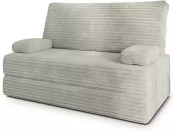 Masseno LADIA Schlafsofa Kordstoff hellgrau (800001994043)