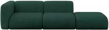 ALTDECOR MIRA-S3 modulares Ecksofa Velours, gr&uuml;n, 296x89x70cm (800002004274)