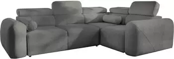 Mirjan24 Volare II Ecksofa mit Schlaffunktion & Bettkasten, L-Form rechts, dunkelgrau (800001912548)
