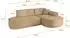 ALTDECOR MARI-L1-v1 Ecksofa L-Form, Velours, taupe (MARI-L1-v1)