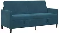vidaXL Sofa mit Stauraum Blau 172 x 78 x 87 cm Polyester