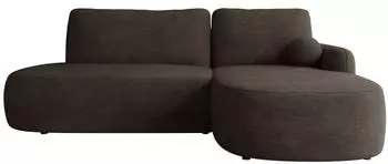Mirjan24 Loridu O Ecksofa L-Form mit Schlaffunktion & Bettkasten, Chenille, braun (800001992982)