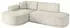 ALTDECOR MARI-L1v3 Ecksofa L-Form Velours, ecru, 243x171cm (800001940775)