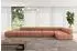 ALTDECOR Favio-L3 Ecksofa L-Form, Velours, apricot, 475x190x70cm (800001570284)