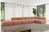 ALTDECOR Favio-L3 Ecksofa L-Form, Velours, apricot, 475x190x70cm (800001570284)