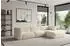 ALTDECOR MIRA-L2 Ecksofa L-Form, Velours, creme, 318x179x89cm (800002004393)