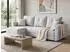 Beautysofa Verona Eckschlafsofa L-Form mit Bettkasten, Velours, hellbeige (800001979230)