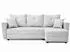 Beautysofa Verona Eckschlafsofa L-Form mit Bettkasten, Velours, hellbeige (800001979230)