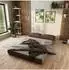 Masseno LEA Ecksofa Boneless mit Schlaffunktion, Bouclé, braun (800001994099)