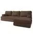 Masseno LEA Ecksofa Boneless mit Schlaffunktion, Bouclé, braun (800001994099)