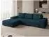 Mirjan24 Tonseo L Eckschlafsofa mit Bettkasten, Chenille, dunkelblau (800001997004)