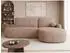 Mirjan24 Loridu O Ecksofa L-Form Boucle-Bezug mit Schlaffunktion & Bettkasten (800001992985)