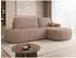 Mirjan24 Loridu O Ecksofa L-Form Boucle-Bezug mit Schlaffunktion & Bettkasten (800001992985)