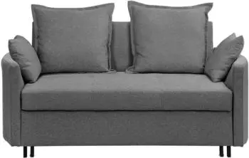 Beliani Hovin 2-Sitzer Schlafsofa, grau