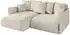 ALTDECOR ONESK-L Ecksofa mit Schlaffunktion und Bettkasten, L-Form, beige, 216x177x72cm