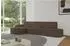 ALTDECOR MARI L2-S Ecksofa mit Schlaffunktion, Velours, braun, 368x167cm (800001814516)