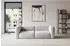 ALTDECOR MIRA-S1 modulares Sofa 2-Sitzer, grau, Velours, 228x89x70cm (800002004734)