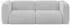 ALTDECOR MIRA-S1 modulares Sofa 2-Sitzer, grau, Velours, 228x89x70cm (800002004734)
