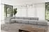ALTDECOR Felto-L3 Ecksofa L-Form, hellgrau, 475x190cm (800001554897)