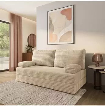 Masseno SILAR Schlafsofa Kordstoff, creme (800001993757)