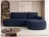 Mirjan24 Loridu O Ecksofa L-Form mit Schlaffunktion & Bettkasten, Chenille, dunkelblau (800001992987)