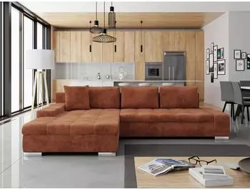 Mirjan24 Ecksofa Orkan mit Schlaffunktion und Bettkasten (Orkan)