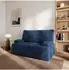 Masseno LADIA Schlafsofa Kordstoff blau (800001994049)