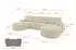 ALTDECOR Lira-U Wohnlandschaft U-Form mit Schlaffunktion & Bettkasten, Bouclé, beige, 335x172x89cm (800001616876)