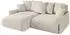 ALTDECOR ONESK-L Ecksofa mit Schlaffunktion, Velours, beige, 216x177cm (800001936306)