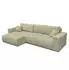 Fun Möbel Anabel Max Ecksofa mit Schlaffunktion, Stoff Centaur mintgrün