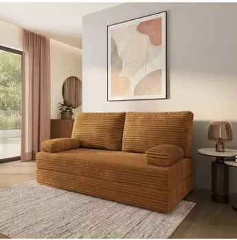 Masseno SILAR Schlafsofa Kordstoff orange (800001993766)