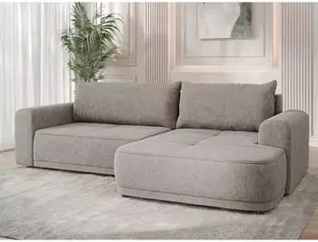 Mirjan24 Passo Ecksofa mit Schlaffunktion & Bettkasten, L-Form, links, 265x166cm (Vibe 21)