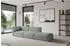 ALTDECOR MIRA-S3 modulares Ecksofa Velours, grün, 296x89x70cm (800002004313)