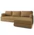 Masseno LEA Ecksofa modular, Bouclé-Stoff, orange, Schlaffunktion (800001993858)